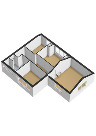 Floorplan - Zuidwenk 59, 3751 CB Bunschoten-Spakenburg